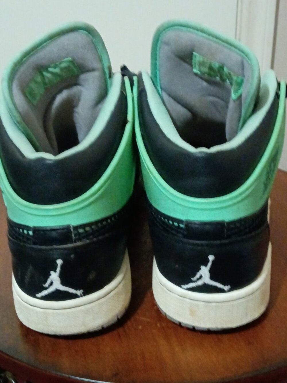 Nike Air Jordan 1 Retro 89 Green Glow Men’s Size 12 US 599873-033 Black Teal - Picture 9 of 14